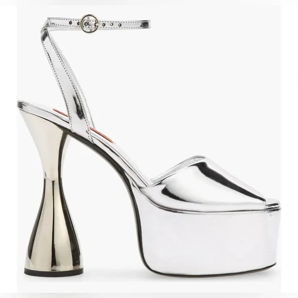 Simon Miller Peep Toe Ankle Strap Platform Sandals Shoes Heels 37 - Picture 3 of 13